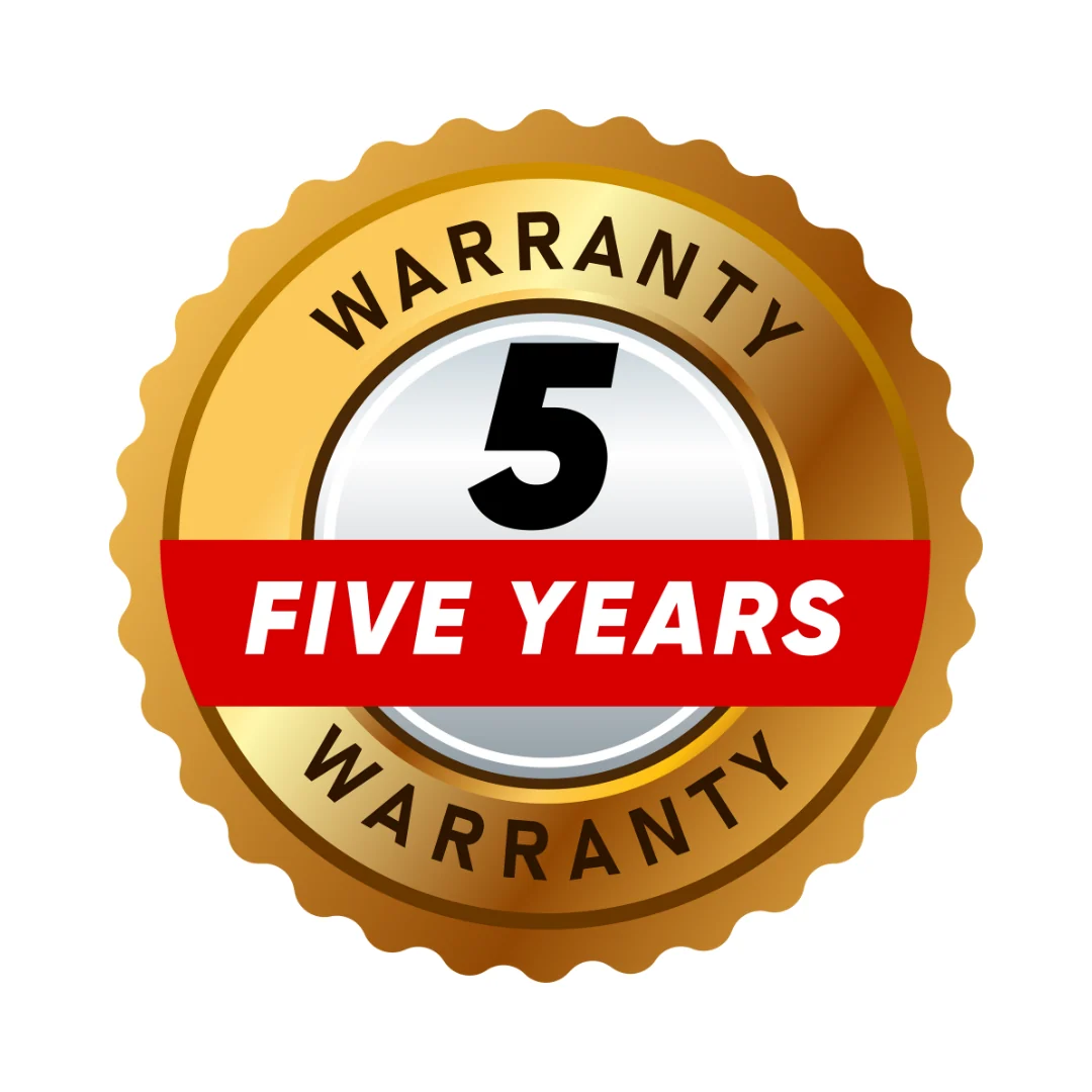 5-Year Warranty